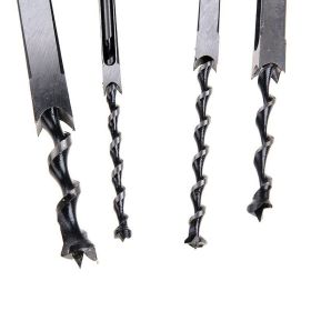 Square Auger Drill Bit Cut Mortising Chisel Woodworking Tool Set