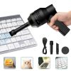 Electric Mini Cordless Air Duster Blower High Pressure for Computer Car Cleaning