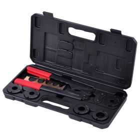 PEX Crimper w/ 3/8 1/2 5/8 3/4 & 1 Jaws & Case