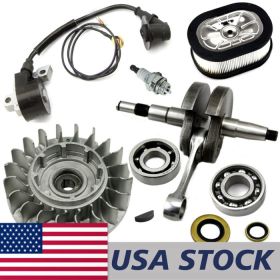 Flywheel Crankshaft Ignition Coil Air Filter Grooved Ball Bearing Oil Seal NGK Spark Plug Compatible With MS660 066 Chainsaw