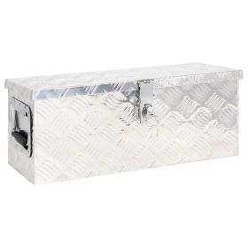 Storage Box Silver 23.6"x9.3"x9.1" Aluminum