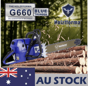 Holzfforma® 92cc Blue Thunder G660 MS660 066 Gasoline Chain Saw Power Head Without Guide Bar and Chain With Wrap Around Handle Bar