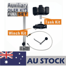 FARMERTEC Complete Aux Auxiliary Oiler Equipment with winch and lever arm for chain saw mill and lumber milling