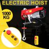 2200lb Electric Hoist Winch Engine Crane Pulley Garage Overhead Lifting