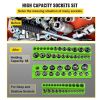 3-Pack Metric Magnetic Socket Organizers For Tool Box Organizer