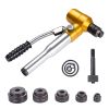 6ton Hydraulic Punch Kit w/ 6 Dies Yellow
