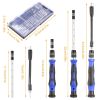 Precision Screwdriver Bits Set 59 in 1 with 56Pcs Magnetic Bits Flexible Shaft Professional Electronics Repair Tool Kit