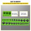 3-Pack Metric Magnetic Socket Organizers For Tool Box Organizer