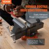 VEVOR 6.5" Bench Vise w/ 360°Swivel Locking Base & Two-way Jaw Ductile Iron