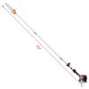 5 in 1 Multi-Functional Trimming Tool, 56CC 2-Cycle Garden Tool System with Gas Pole Saw, Hedge Trimmer, Grass Trimmer, and Brush Cutter EPA Compliant
