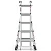 Aluminum Multi-Position Ladder with Wheels, 300 lbs Weight Rating, 22 FT