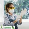 PUREVACY Cotton String Knit Gloves with Elastic Knit Wrist for Men & Women. Hand Protection for Warehouse; Gardening; BBQ