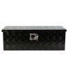 30 Inch Heavy Duty Black Aluminum 5 Bar Tread Tool long Box Truck Pickup Trailer Toolbox Underbody Storage+Lock+Keys (30.1"×12.8"×10.4")