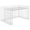 Lawn Mower Garage with Raised Bed 43.3"x31.5"x23.6" Steel Wire