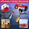 2200lb Electric Hoist Winch Engine Crane Pulley Garage Overhead Lifting