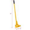 Pallet Buster Tool in Yellow with 43in Long Handle – Deck Wrecker Pallet Tool Pry Bar, Deck Board Removal Tool
