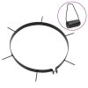 Lawn Aerator Clamps 5 pcs with Spikes Ø 11.8" Iron
