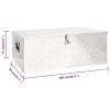 Storage Box Silver 39.4"x21.7"x14.6" Aluminum