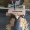 Square Hole Saw Auger Drill Bit Cut Mortising Chisel Woodworking Tool Set