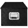 Storage Box Black 35.4"x18.5"x13.2" Aluminum