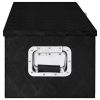 Storage Box Black 31.5"x15.4"x11.8" Aluminum